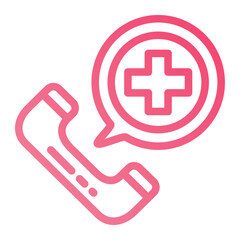 Obraz premium Icon Health care phone cell