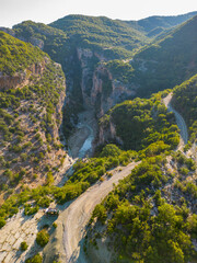 Fototapeta na wymiar Lengarices canyon, nature treasure of Albania