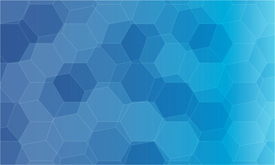 Obraz na płótnie Canvas bright blue vector shining hexagon pattern backdrop. polygonal (honycomb) geometric sample with gradient. best abstract design for your business in futuristic or digital concept .