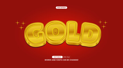 Text Effects - Editable and Easy to Use, with Gold Writing Slogans.