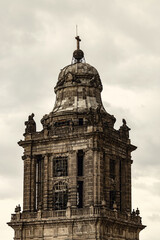 Mexico City Metropolitan Cathedral exterior details, Mexico