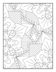 Floral Coloring Pages, Mandala Coloring Page For Adult 