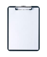 Clipboard with blank sheet