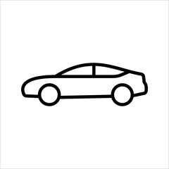 Car icon. sign for mobile concept and web design. vector illustration