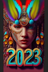 Obraz na płótnie Canvas Happy New Year 2023