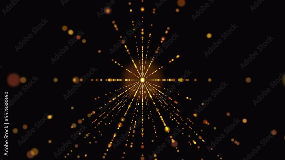 Poster abstract tunnel from digital neon lights on dark background alpha channel. futuristic sparkling line