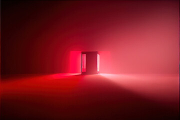 fog red background