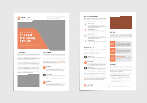 Corporate Business Modern Minimal Professional Case Study Layout Design 2023