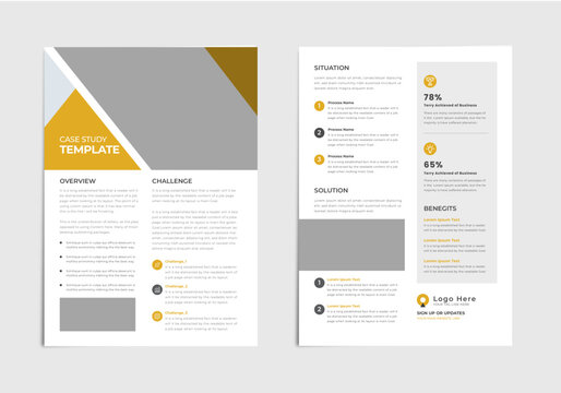 Corporate Business Modern Minimal Professional Case Study Layout Design 2023