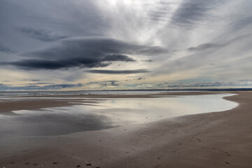 Tentsmuir Beach is in north east Fife, Scotland.