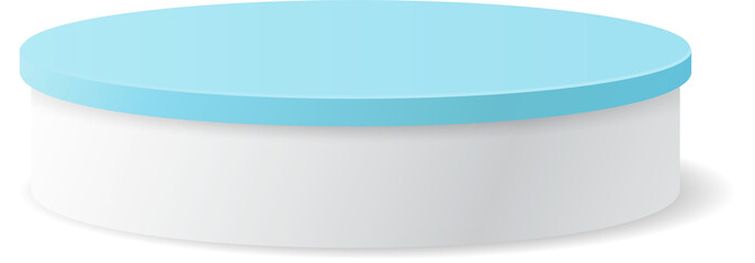 white and blue luxury podium