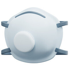 respirator mask 3d render icon illustration