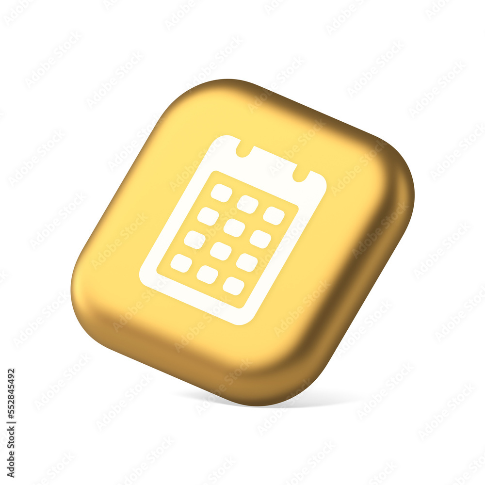 Aufkleber calendar web app button design agenda meeting deadline time management symbol application website ic