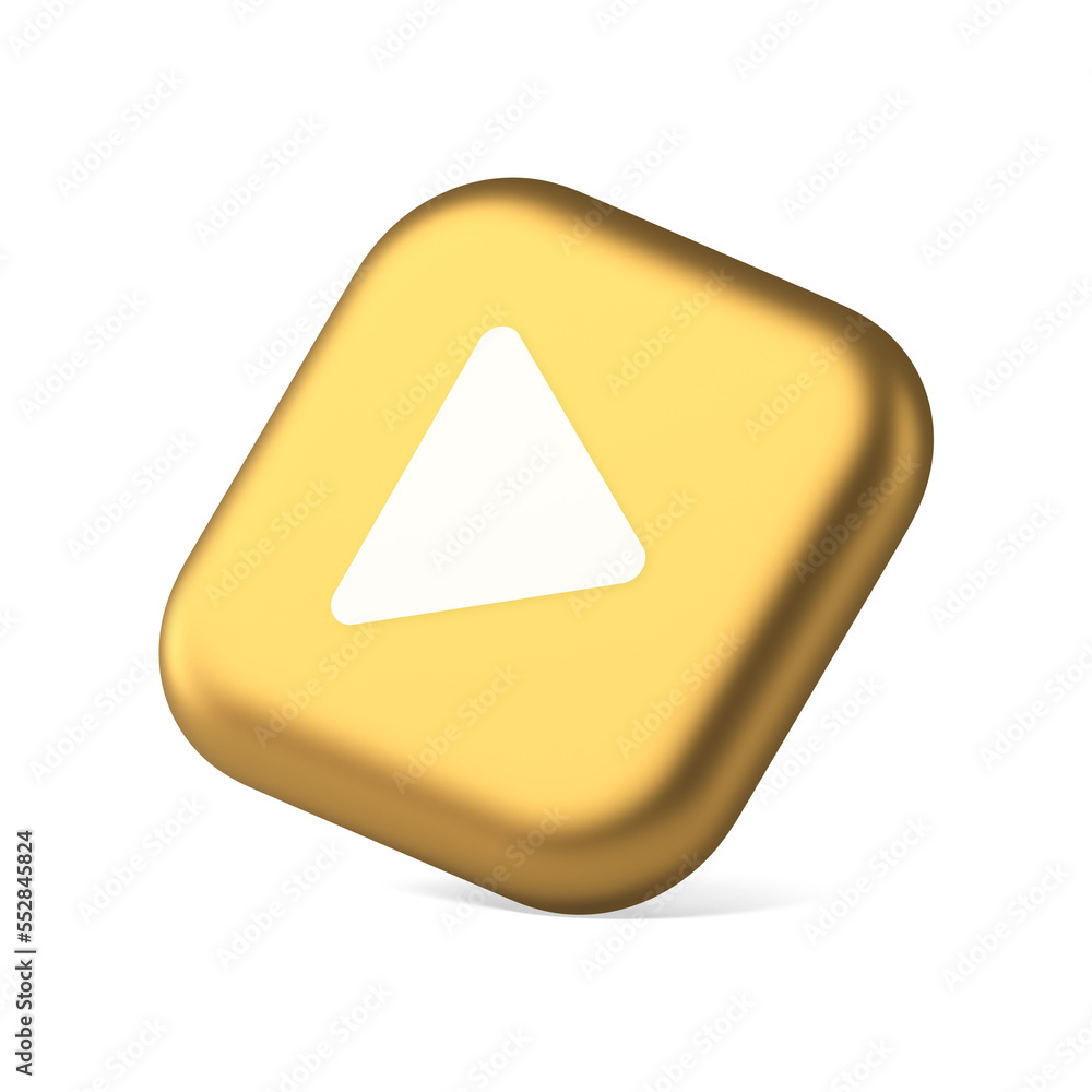 Poster play button triangle right arrow multimedia content player web app design symbol application website