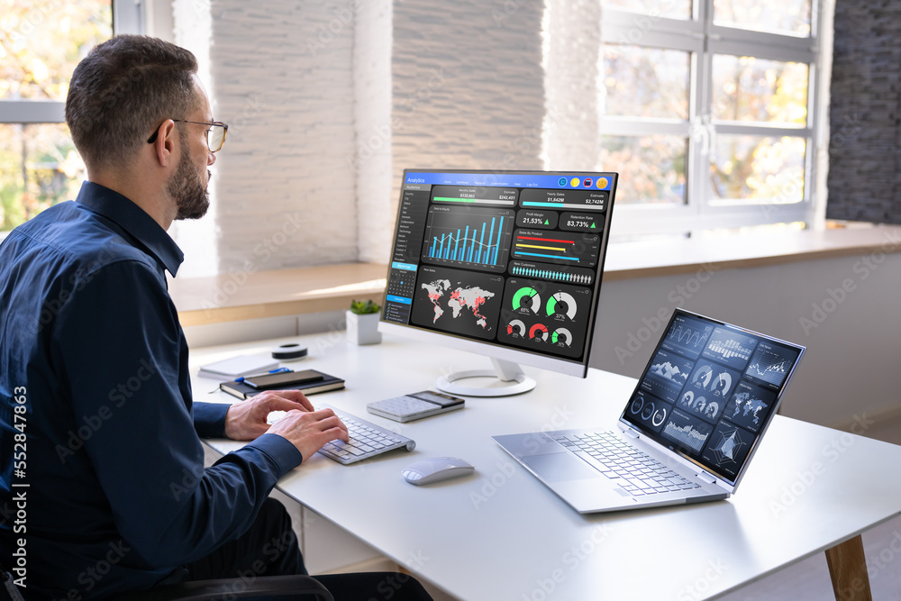 Poster KPI Business Analytics Data Dashboard