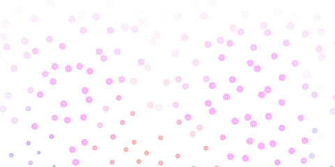 Light purple, pink vector natural backdrop with flowers.