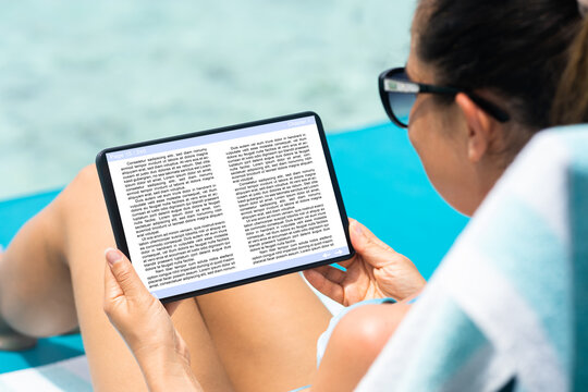 Woman Reading Ebook