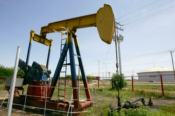 Fototapeta na wymiar DRILL OIL IN VENEZUELA