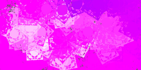 Light Purple, Pink vector template with triangle shapes.