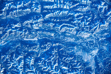 Winter in Vancouver Province, Canada. Digital enhancement. Elements by NASA