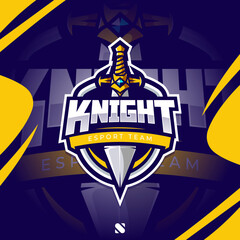 Knight E-Sport Modern Logo Mascot