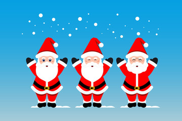 realistic Christmas santa design 