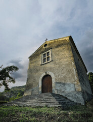 Fototapeta na wymiar Abandoned rural church in Southern Italy
