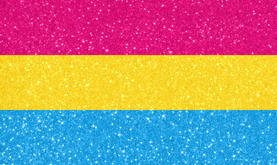All-over Glitter Pansexual Flag