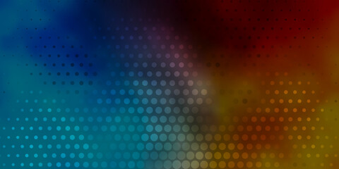 Light Blue, Yellow vector layout with circle shapes.