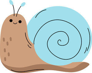 snail spring vibes mood seasonal clipart