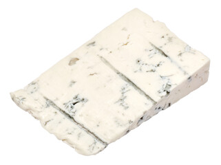 famous traditional italian Gorgonzola blue cheese isolated