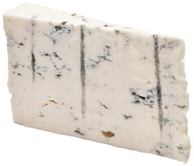 famous traditional italian Gorgonzola blue cheese isolated