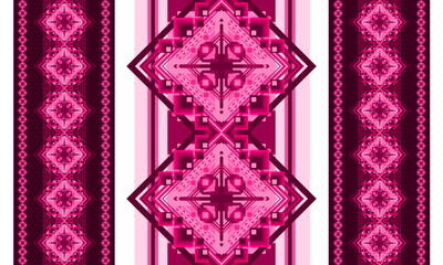 Geometric abstract fabric ethnic pattern seamless design. Vector illustration. seamless pattern. Seamless wallpaper. Design for presentation, artwork, fabric, curtain, background, carpet, wallpaper.