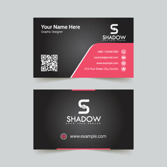 Red and ash professional business card