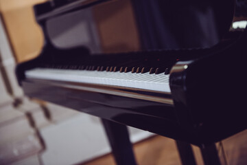 Focus on the Piano keys
