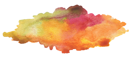 PNG Abstract blue watercolor brushstrokes painting smear on tranparent background. Texture paper.