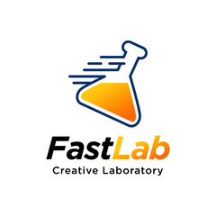 Fast Lab Logo Template Design Element 