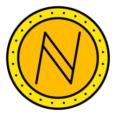 Namecoin Filled Line Icon