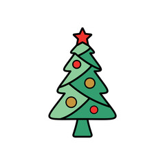 Christmas Icon Vector Logo Template