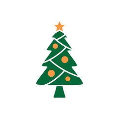 Christmas Icon Vector Logo Template