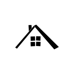 House icon vector isolated on white background. Hand drawn icon