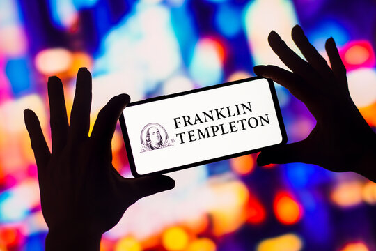 December 10, 2022, Brazil. In this photo illustration, the Franklin Templeton Investments logo is displayed on a smartphone screen.