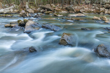 Flowing river in Cumberland Mountain