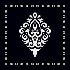Damask bandana scarf, tablecloth fabric print, silk shawl, kerchief, neck scarf, hijab