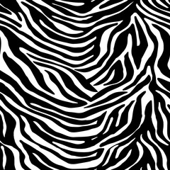 Seamless zebra texture, tiger pattern, animal print.