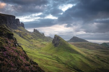 Quiraing during sunrise, Isle of Skye, Scotland