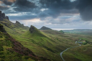 Quiraing during sunrise, Isle of Skye, Scotland