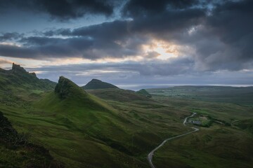 Quiraing in the morning, Isle of Skye, Scotland