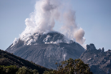 Fumarole at the summit of the Santiaguito