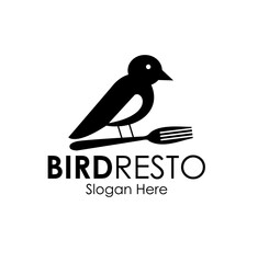 bird resto logo design concept